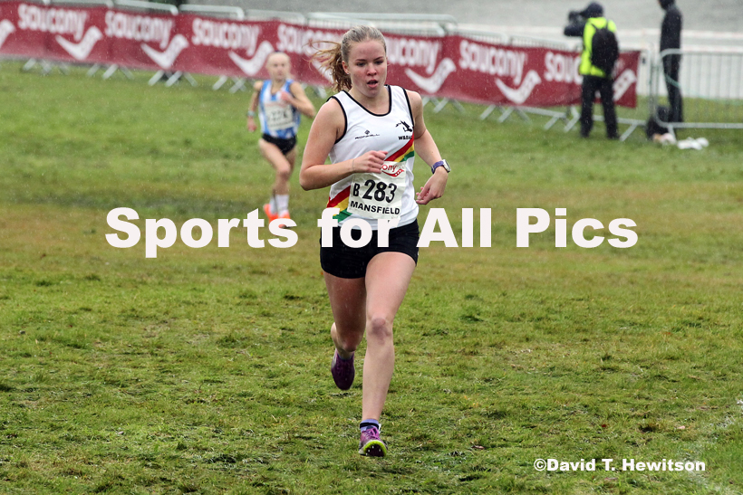 Junior women, National Cross Country Relay Champs., Berry Hill Park, Mansfield.  Photo: David T. Hewitson/Sports for All Pics